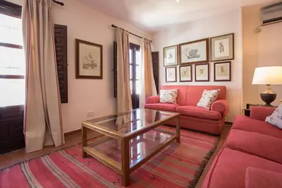 Zona de estar de Flamencos Apartamento con garage 5 pax