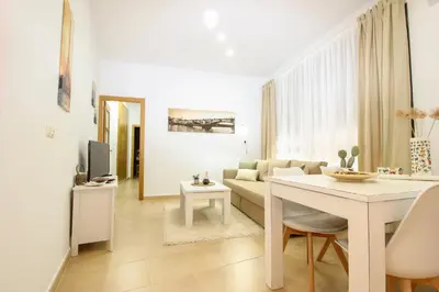 Una televisión o centro de entretenimiento en Apartamento San Julian