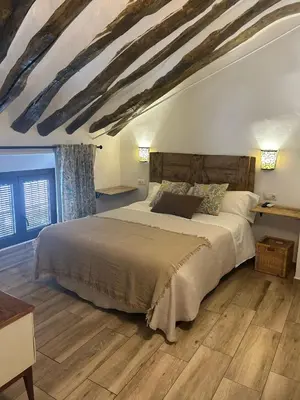 Cama o camas de una habitación en Casa Las Tinajas