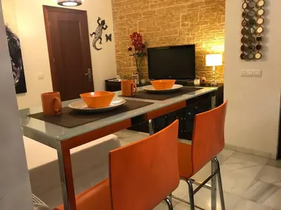 Una televisión o centro de entretenimiento en SALOTUR Don Pedro