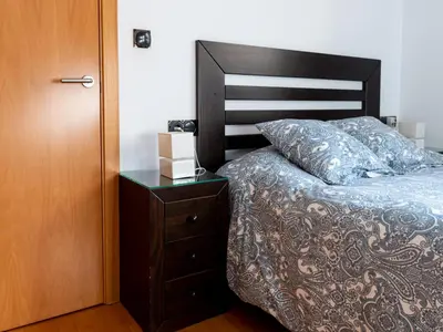 Cama o camas de una habitación en Apartamento Esparteria Parking gratuito
