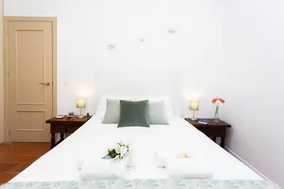 Cama o camas de una habitación en Corral del Conde