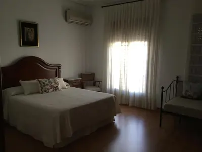 Cama o camas de una habitación en Casa del Agüista