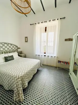 Cama o camas de una habitación en Casa Turística San Agustín