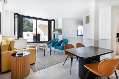 Zona de estar de Slow Suites Setas