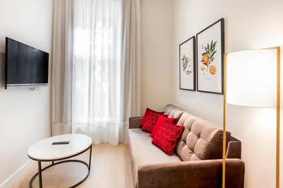 Una televisión o centro de entretenimiento en Eurostars Azahar