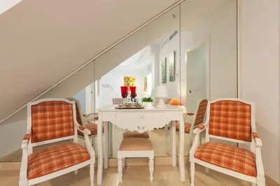 Zona de estar de Espectacular apartamento con terraza privada parking