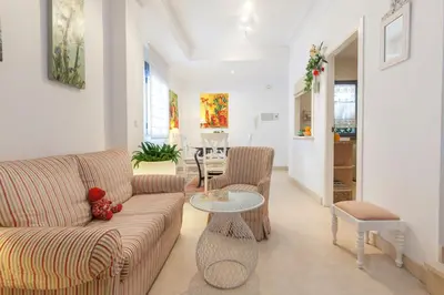 Zona de estar de Espectacular apartamento con terraza privada parking