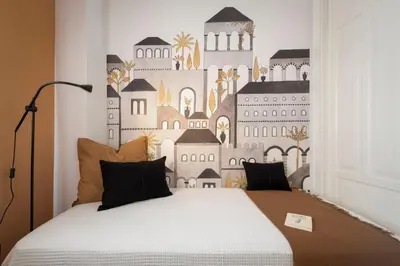 Cama o camas de una habitación en AvantiStays Torre del Valle, recien reformado!