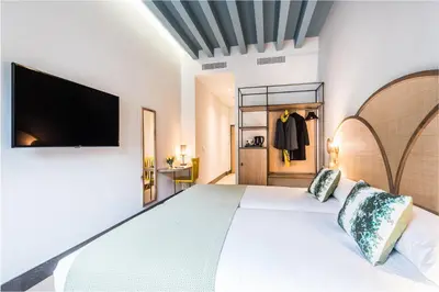 Cama o camas de una habitación en Intelier Casa de Indias