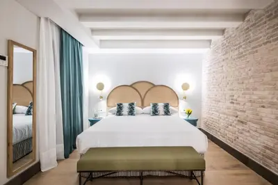 Cama o camas de una habitación en Intelier Casa de Indias