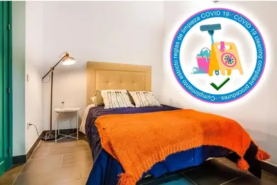 Cama o camas de una habitación en Casa Palacio El Condestable de Sevilla
