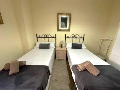 Cama o camas de una habitación en DS Orillas del Guadalquivir y la Mezquita