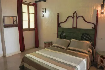 Cama o camas de una habitación en Hotel Rural Hoyo Bautista