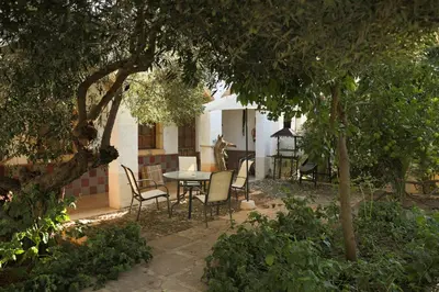 Jardín al aire libre en Hotel Rural Hoyo Bautista