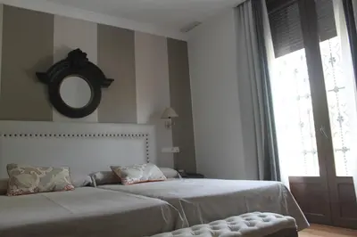 Cama o camas de una habitación en Hotel Villa Maria