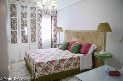 Cama o camas de una habitación en Los patios “ El Carmen”