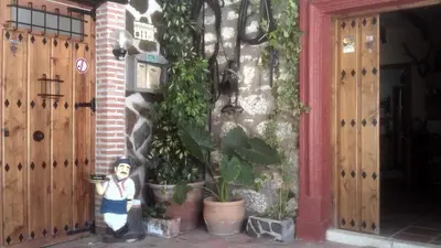 Jardín al aire libre en Alojamiento Rural la Caseria de Piedra Restaurante