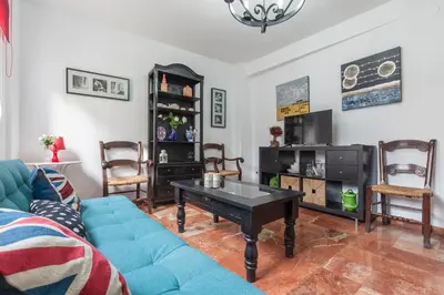 Zona de estar de Acogedor apartamento centro Castellar alto