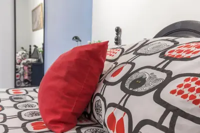 Cama o camas de una habitación en Acogedor apartamento centro Castellar alto