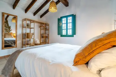 Cama o camas de una habitación en Cantueso Cottages