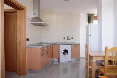 Una cocina o zona de cocina en Hotel Albanta