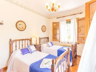 Cama o camas de una habitación en Villa in Priego with pool near Sierras Subbéticas