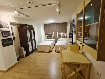 Cama o camas de una habitación en Alojamiento la Casa del Brigadier