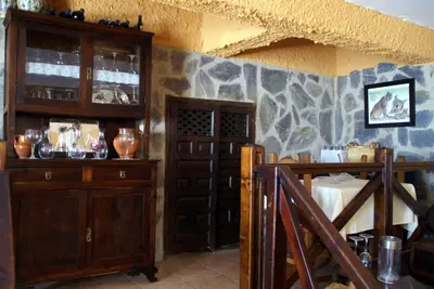 El salón o zona de bar de Hotel Palacio Guzmanes