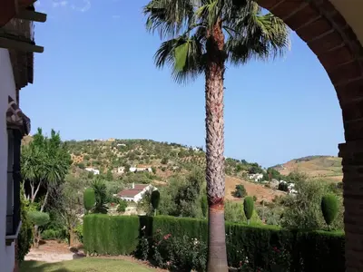 Vista general de una montaña o vista desde la villa