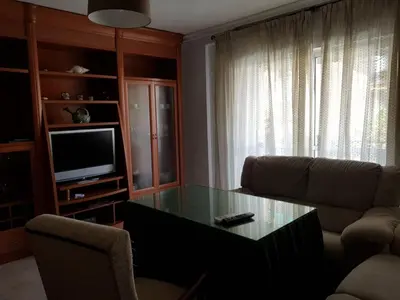 Una televisión o centro de entretenimiento en Casa Loli