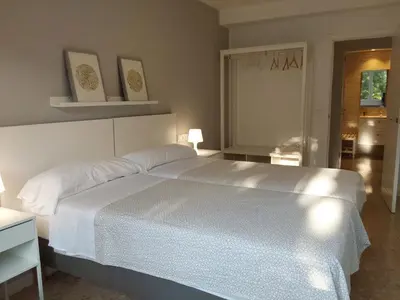 Cama o camas de una habitación en Conde de Vallellano