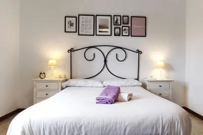 Cama o camas de una habitación en El Rancho Grande - Apartamento