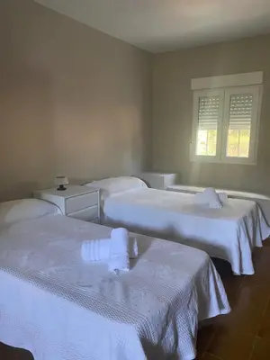 Cama o camas de una habitación en Modern Villa with Private Pool in Córdoba