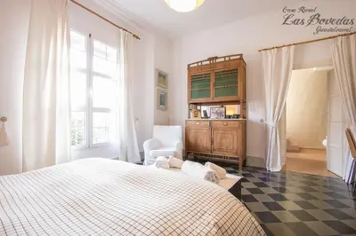 Cama o camas de una habitación en Casa Rural Las Bóvedas