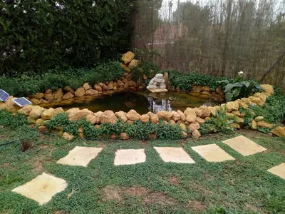 Jardín al aire libre en Casa los Jinetes