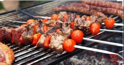 Barbacoa disponible para clientes en el apartamento