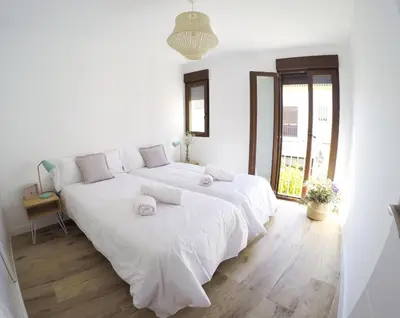 Cama o camas de una habitación en Urban Chic Center Santa Marina