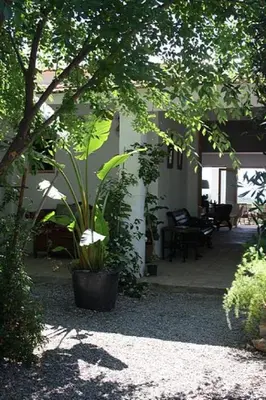 Jardín al aire libre en Casa las Marias