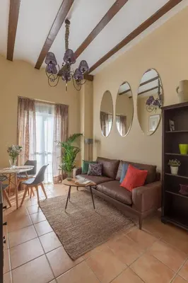 Zona de estar de Sevilla Blossom Elegant and bright 2 Rooms - 4PX