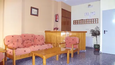 Zona de estar de Hostal el Volao