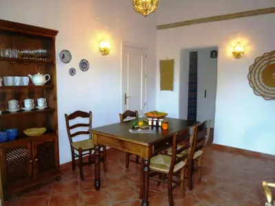 Zona de estar de Guest house in a traditional Andalusian country estate