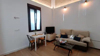 Zona de estar de Miraflores 58 Apt - Private Parking Opt