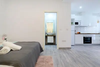 Una cocina o zona de cocina en Acogedor LOFT en Bajo CENTRICO