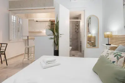 Cama o camas de una habitación en Panther Home Alameda II