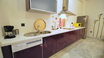 Una cocina o zona de cocina en Living-Sevilla Apartments San Lorenzo
