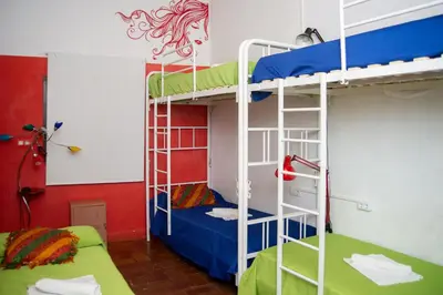 Cama o camas de una habitación en Backpacker Al-Katre