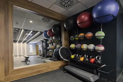 Gimnasio o instalaciones de fitness de Hilton Garden Inn Sevilla