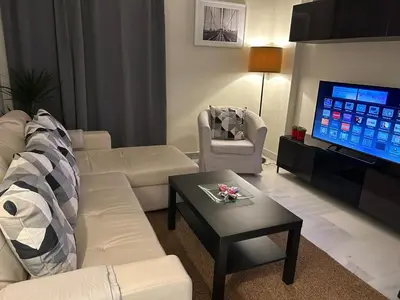 Zona de estar de Apartamento Fibes-Congresos Parking Gratis