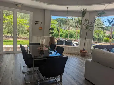 Zona de estar de Casa Orilla el Lago